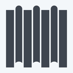 Icon Steel Sheet. related to Building Material symbol. glyph style. simple design editable. simple illustration