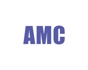 A M C logo design vector template