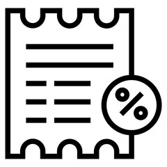 Invoice bill document vector icon