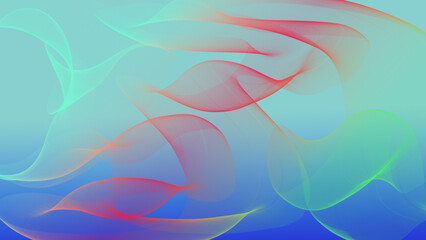 blue background with attractive colored waves.