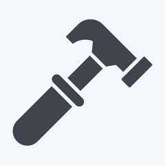 Icon Hammer. related to Carpentry symbol. glyph style. simple design editable. simple illustration