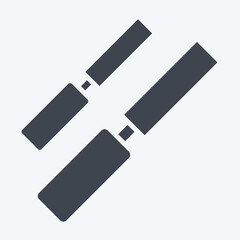 Icon Wood Chisel. related to Carpentry symbol. glyph style. simple design editable. simple illustration