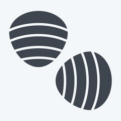Icon Clam. related to Sea symbol. glyph style. simple design editable. simple illustration