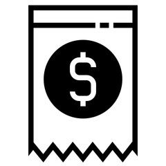 Invoice bill document vector icon
