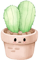 Cactus rabbit cactus in pot easter bunny rabbit and Earth day