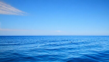 Fototapeta na wymiar Perfect sky and water of ocean