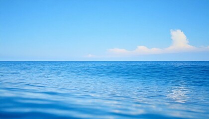 Fototapeta premium Perfect sky and water of ocean. Travel, holdiay, summer concept. 