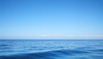 Obraz premium Perfect sky and water of ocean. Travel, holdiay, summer concept. 