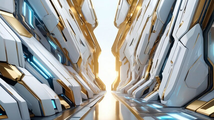 Obraz premium Futuristic sci fi background