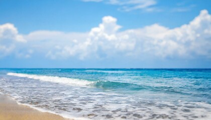 Obraz premium Perfect sky and water of ocean. Travel, holdiay, summer concept. 