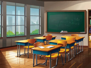 classroom in school