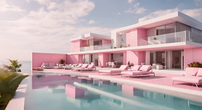 Beachside Luxury, The Pink Pool Getaway
