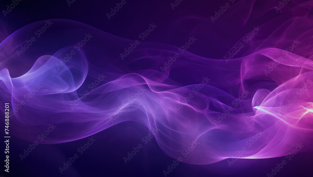 Poster abstract curve wave: a vibrant fusion of light and purple.