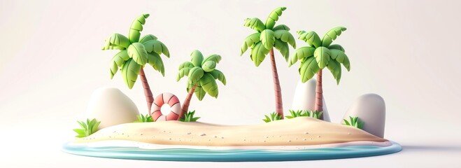 Obraz premium Close-up, Beautiful abstract cute landscape background,minimal style