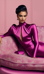 woman in dress. generative ai