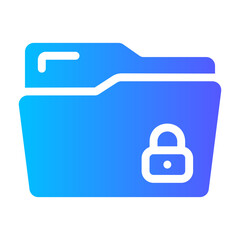 Obraz premium secure data Gradient icon