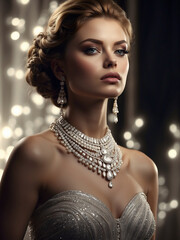 Beautiful Girl wearing jewelry