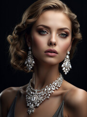 Beautiful Girl wearing jewelry