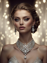 Beautiful Girl wearing jewelry