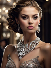 Beautiful Girl wearing jewelry