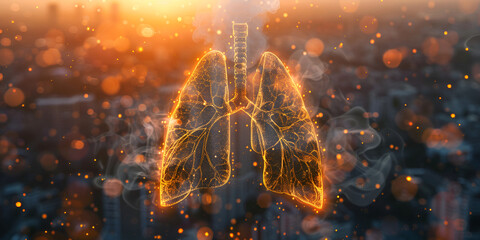 Luminous Lungs: A Radiant Glow Within"