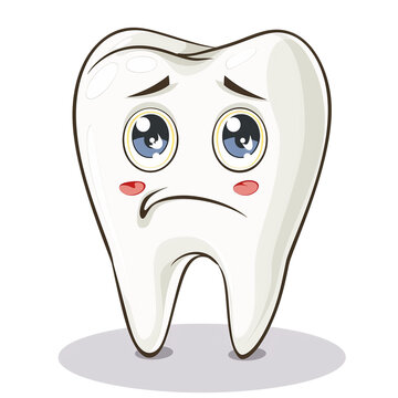 Beautiful clipart Tooth isolate on white background