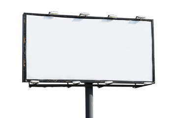 Billboard isolate on white background