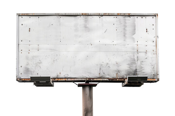 Billboard isolate on white background