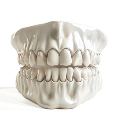 Teeth isolate on white background