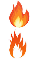 Vector fire icon image