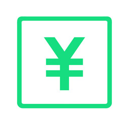 シンプルな緑色の円マーク