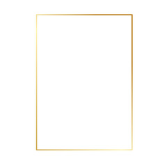 Golden frame, golden border, certificate corner 