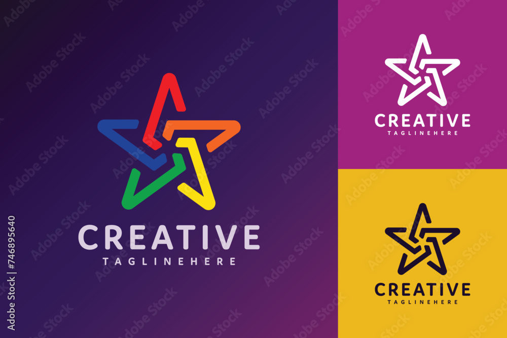 Canvas Prints Creative star logo design