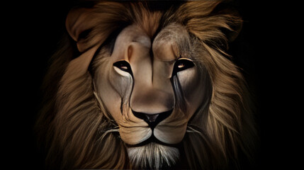 The Regal Gaze: An African Lion in Its Majestic Dominance