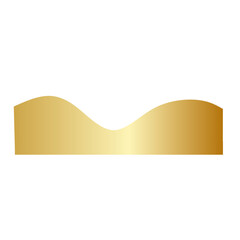 Obraz premium Golden wave footer, gold footer