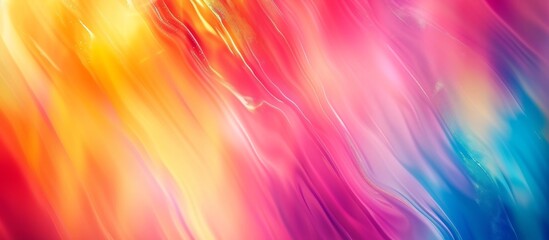 Obraz premium A close up of a vibrant background with a rainbow of colors including purple, pink, and shades of blue, resembling an artistic painting with a sky and water theme.