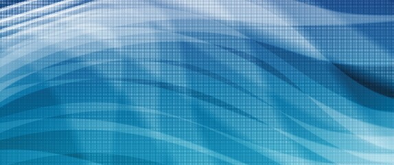 blue abstract background with translucent waves