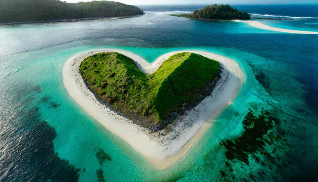 île en forme de coeur