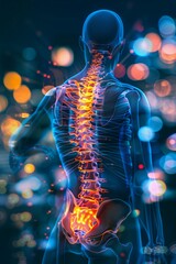 Human Anatomy of Back Pain: Lumbar Region Highlight
