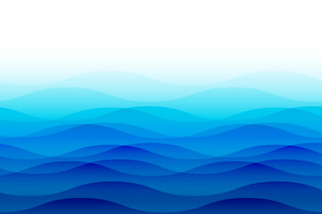 blue round ocean wave pattern