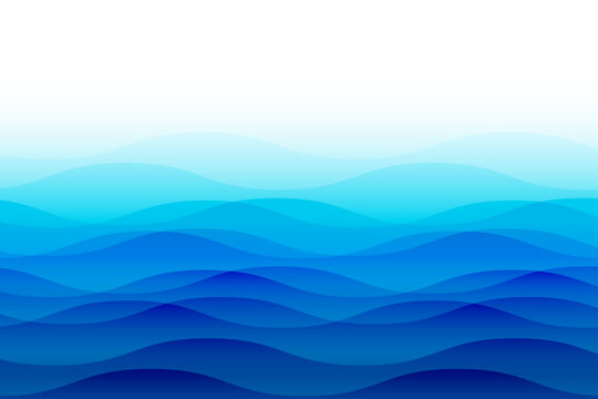 blue round ocean wave pattern
