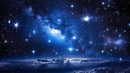 cosmic starry night sky background
