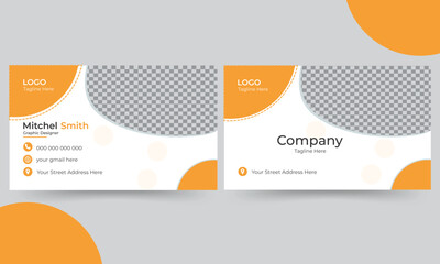 Creative,clean and modern business card mockup