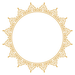 Creative design of beautiful circular classic ornamental border