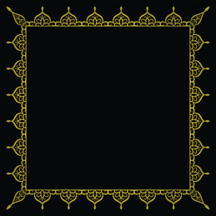 Creative design for luxurious square ornamental border decoration