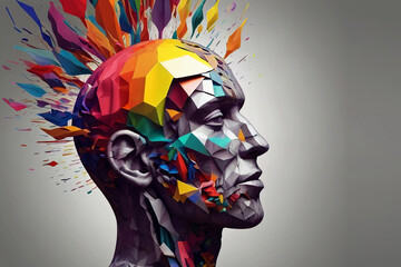 Vibrant 3D illustration of imaginative person with lightbulb, exuding creativity and energy. 