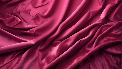 Obraz premium Purple silk fabric textured background. Elegant fabric background. Copy space. Card or banner