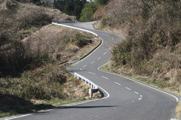 事故の多い山道