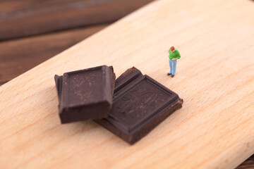 Dark chocolate before the obese