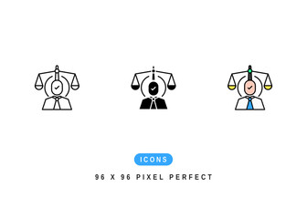 Integrity Icon. Proven Volunteer Team Pictogram Graphic Illustration. Isolated Simple Line Icon For Infographic, App and Web Button.